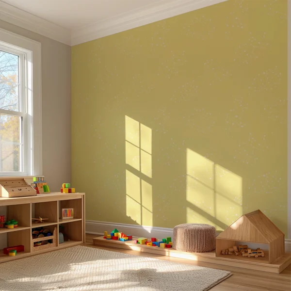 Celestial Dinosaurs Pastel Yellow Background | Art Studio