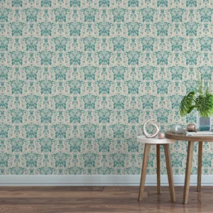 Tuscan Teal Veridian Damask - art studio ke
