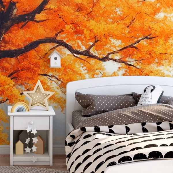 Autumn Lakeside Path Wall Mural - Image 5